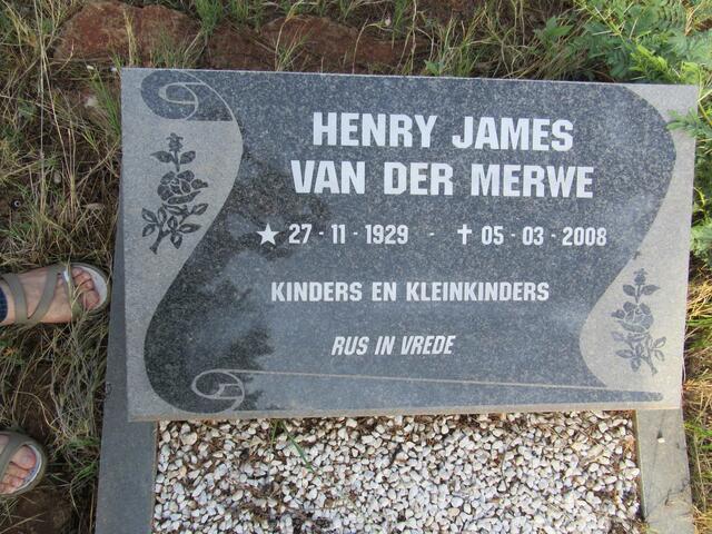 MERWE Henry James, van der 1929-2008