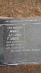 FOURIE Anna Jacoba nee DU PLESSIS 1919-2006