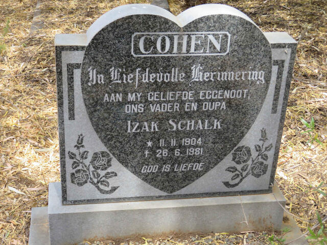 COHEN Izak Schalk 1904-1981