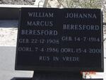 BERESFORD William Marcus 1908-1986 & Johanna 1914-2001