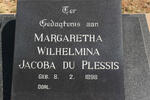 PLESSIS Margaretha Wilhelmina Jacoba, du 1898-