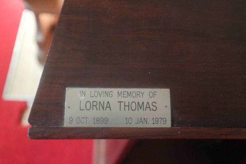THOMAS Lorna 1899-1979