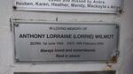WILMOT Anthony Lorraine 1943-2004
