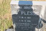PLESSIS Maria Dorothea, du 1907-1990