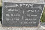 PIETERS Hendrik 1884-1958 & Anna S.E. BECKER 1882-1954