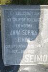 SEIMONS Anna Sophia nee GROENEWALD 1894-1960