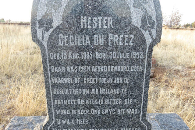 PREEZ Hester Cecilia, du 1895-1943