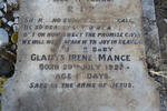 MANCE Gladys Irene -1927