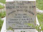 VILLIERS Johanna Maria Catharina, de née BECK 1833-1899