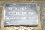 TOIT Sanette, du 1957-1960
