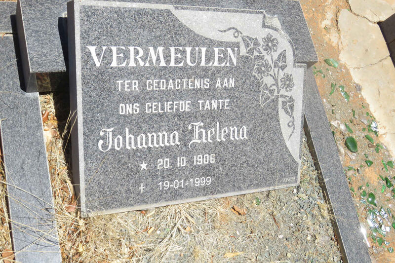 VERMEULEN Johanna Helena 1906-1999