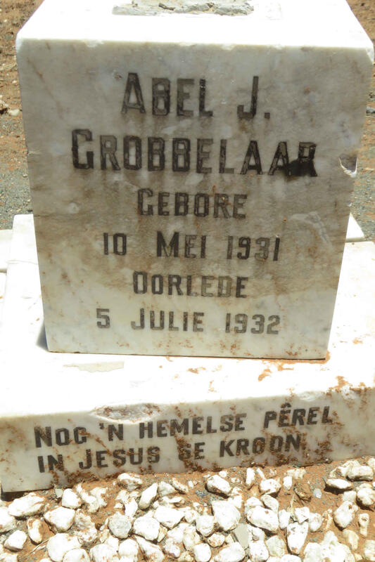 GROBBELAAR Abel J. 1931-1932