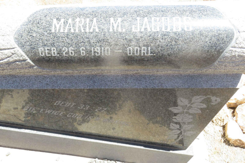 JACOBS Maria M. 1910-