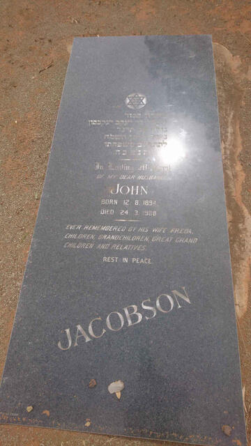 JACOBSON John 1894-1988