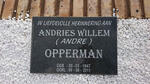 OPPERMAN Andries Willem 1947-2011