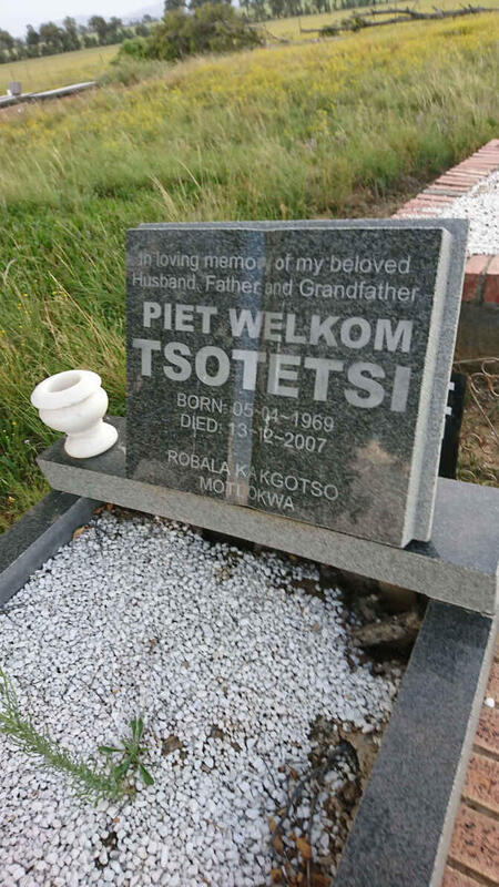 TSOTETSI Piet Welkom 1969-2007