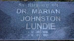 LUNDIE Crawford 1884-1964 & Jane WOOD 1879-1966 :: LUNDIE Marian Johnston 1916-1997