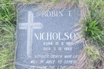 NICHOLSON Robin T. 1917-1980