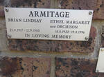 ARMITAGE Brian Lindsay 1917-1980 & Ethel Margaret ORCHISON 1922-1996