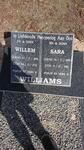 WILLIAMS Willem 1896-1978 & Sara 1889-1986