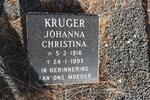 KRUGER Johanna Christina 1916-1996