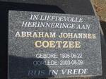 COETZEE Abraham Johannes 1935-2003
