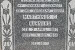 BARNARD Marthinus C. 1887-1951
