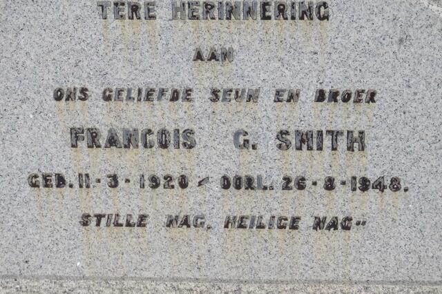 SMITH Francois G. 1920-1948