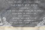 VOS Jacobus P.P. 1881-1953 & Anna Maria VAN RENSBURG 1888-1984
