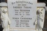 HEERDEN Andries Tobias, van 1864-1935 & Maria Catharina SWANEPOEL 1855-1936