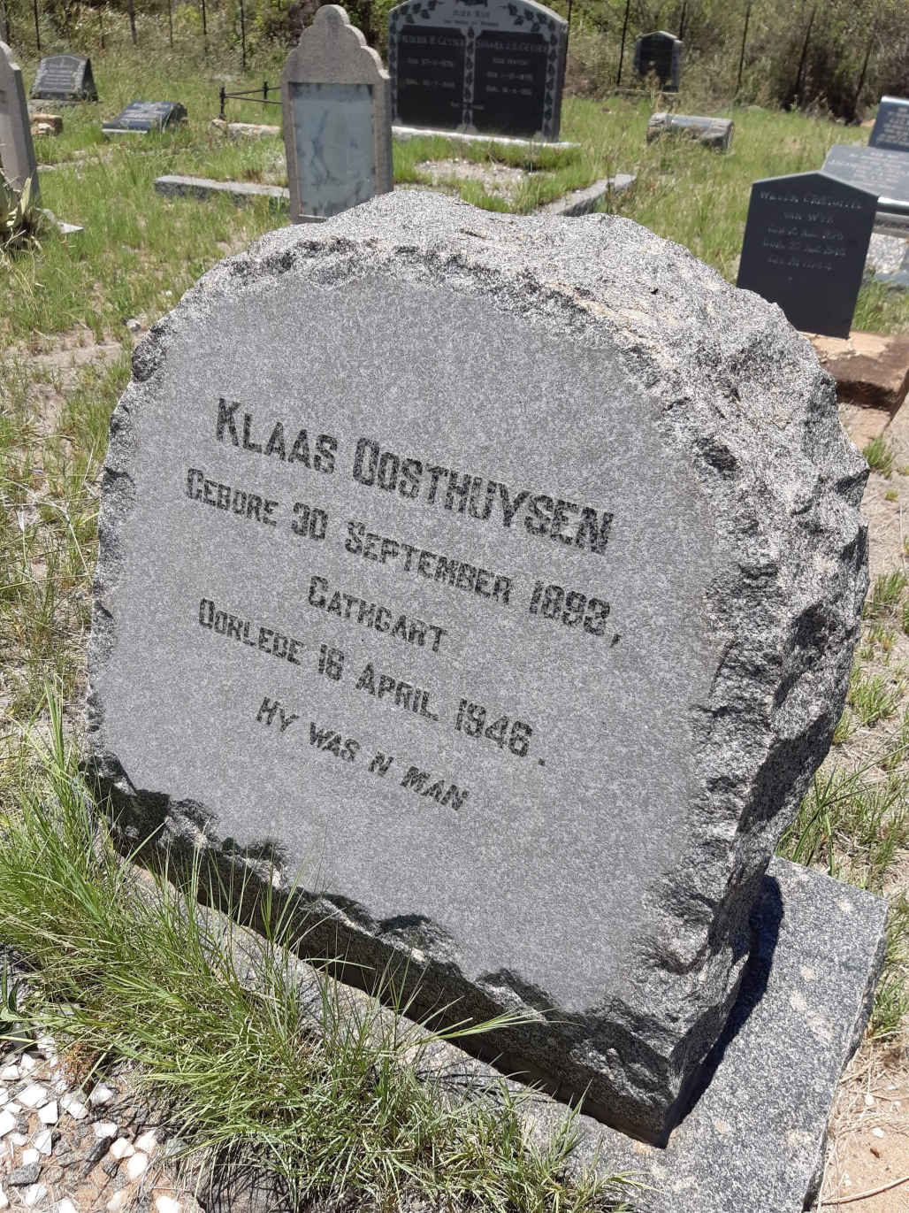OOSTHUYSEN Klaas 1893-1946