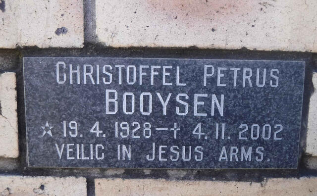 BOOYSEN Christoffel Petrus 1928-2002
