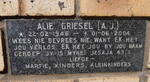 GRIESEL A.J 1946-2004