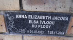 PLOOY Anna Elizabeth Jacoba Elsa, du 1953-2018