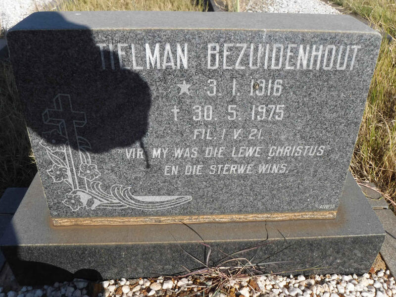 BEZUIDENHOUT Tielman 1916-1975