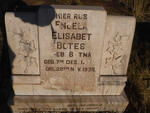 BOTES Engela Elisabet nee BOTMA 1905-1938