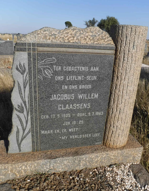 CLAASSENS Jacobus Willem 1935-1963