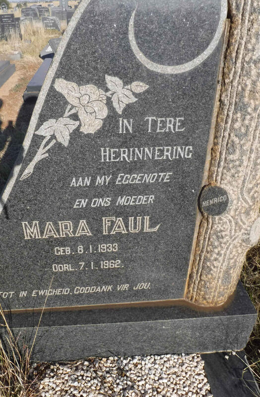 FAUL Mara 1933-1962