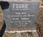 FOURIE Elsie Sophia nee KOTZE 1882-1919