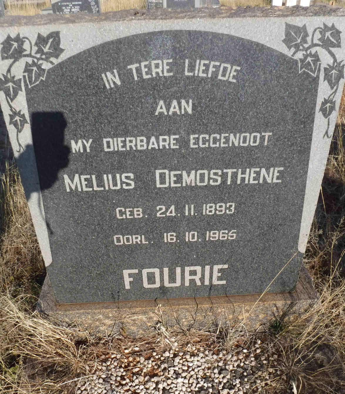 FOURIE Melius Demosthene 1893-1965