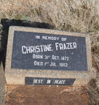 FRAZER Christine 1872-1962