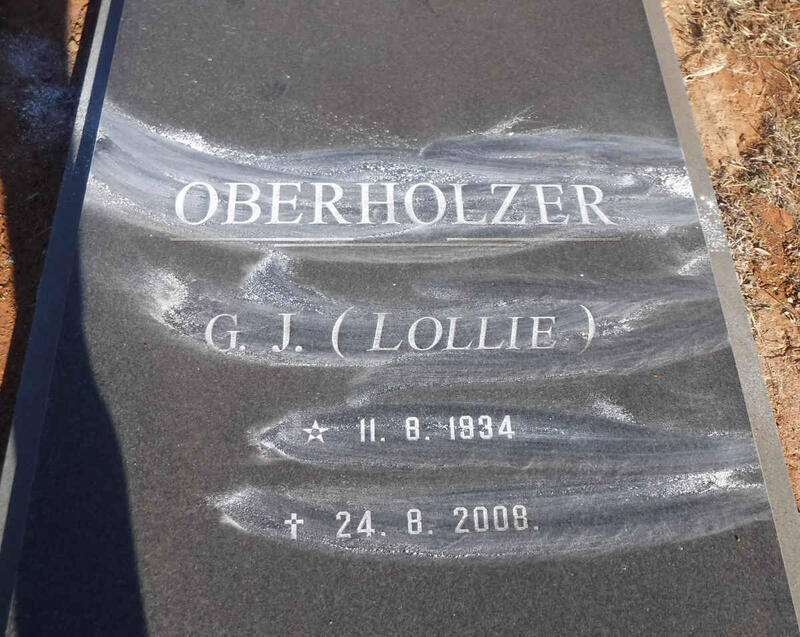 OBERHOLZER G.J. 1934-2008