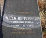 PLESSIS Helen, du voorheen WEBER 1911-1978