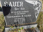 SAUER Catharina M. nee CRANFIELD 1889-1975