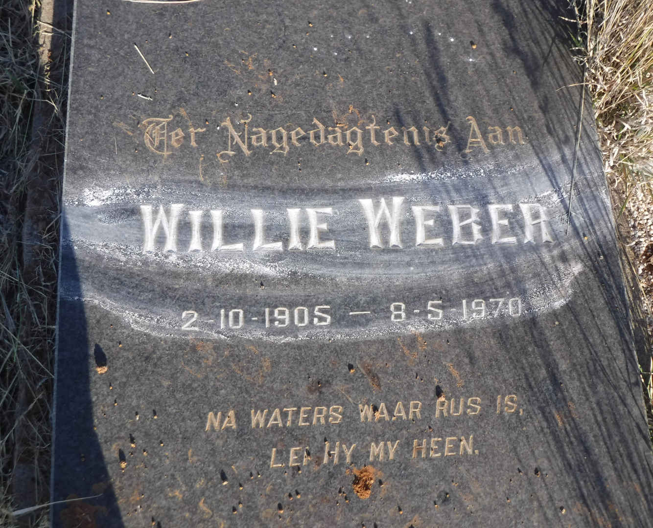 WEBER Willie 1905-1970
