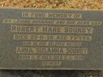 SOUNDY Robert Hare -1936 & Anna Susanna 1867-1959