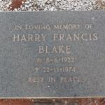 BLAKE Harry Francis 1922-1974