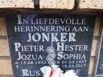 JONKER Pieter Jozua 1932- & JONKER Hester Sophia 1937-2017