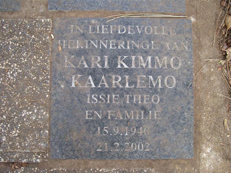 KAARLEMO Kari Kimmo 1940-2002