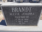 BRANDT Aletta Johanna Elizabeth 1932-1985